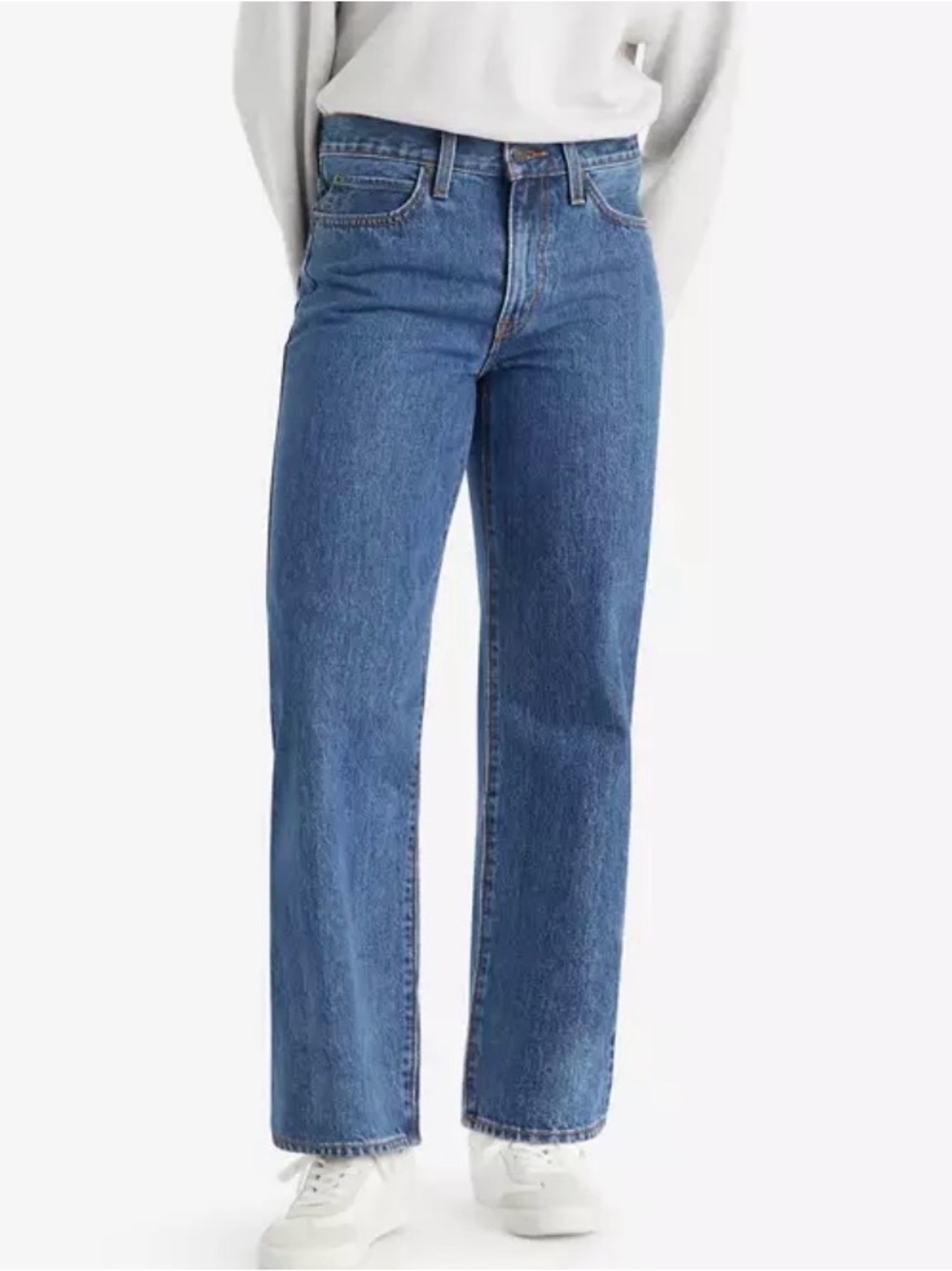 Classic High-Rise Straight Leg Jeans - Blue